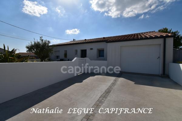 VENDEE LA BARRE DE MONTS  (85) Maison à vendre 5 pièces , 3 chambres , 366 m² terrain clos, 93 m² garage, proche NOIRMOUTIER
