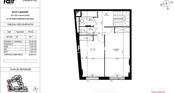 Location Appartement 3 pièces 78.65 m² - Sainte-geneviève-des-bois 91700