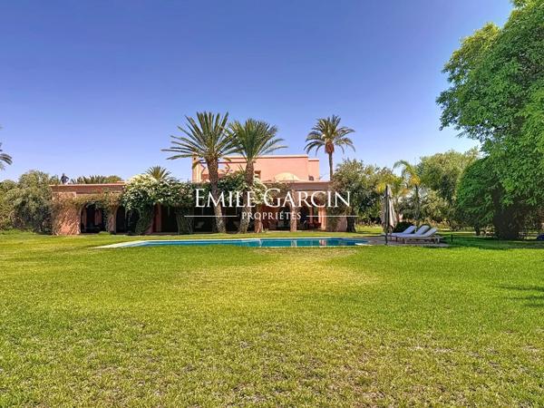 À vendre propriété d'exception au coeur de la palmeraie de Marrakech