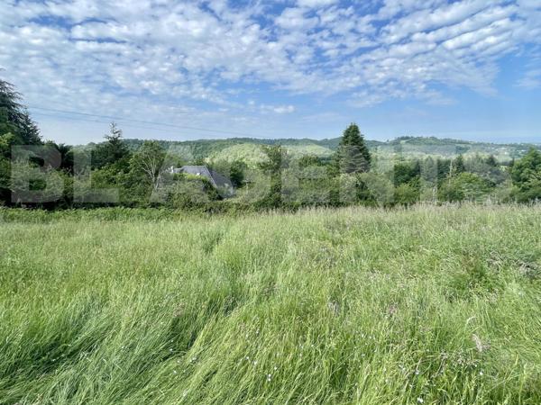 Terrain constructible et viabilisé de 1470 m2 sur les hauteurs de Cransac Les Thermes !