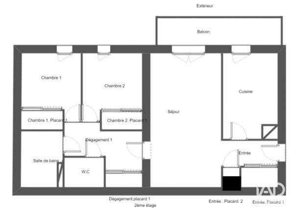 Appartement à vendre 3 pièces 62 m² La Rivière-Saint-Sauveur