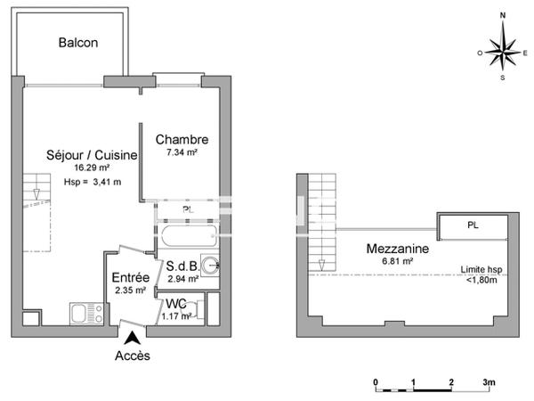 Location Appartement 2 pièces 36.72 m² - 13-15 RUE DES FRENES La Rochelle 17000