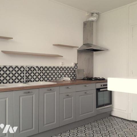 Maison 4 chambres avec JARDIN , Cave et 1 GARAGE à 50métres.