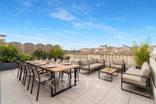 DERNIER ÉTAGE – TERRASSE ROOFTOP DE 140 M² – PARIS 16ème - BD SUCHET