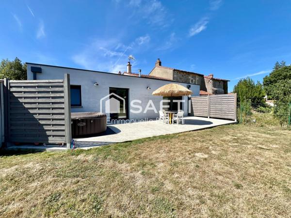 Maison plain-pied 3 chambres, bureau, garage, jardin