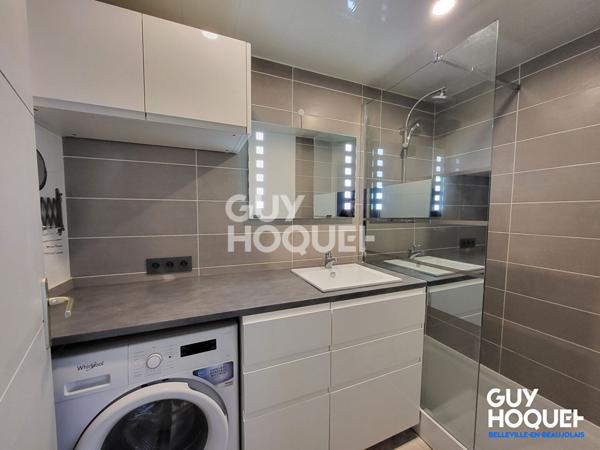 VILLEFRANCHE SUR SAONE : appartement T2 (58,26 m²) avec cave et garage, idéal investisseur