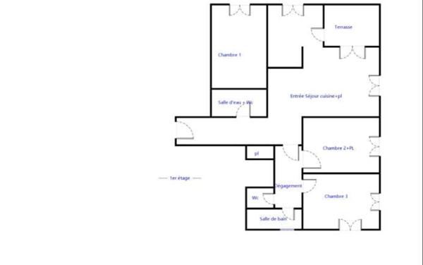 Appartement 4 pièces - 86 m² Exclusivité efficity