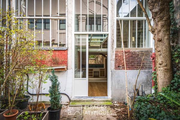 Atelier d’artiste rénové avec terrasse tolérée