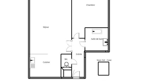 À vendre Appartement 2 pièces 44 m² - Châtenay-malabry 92290