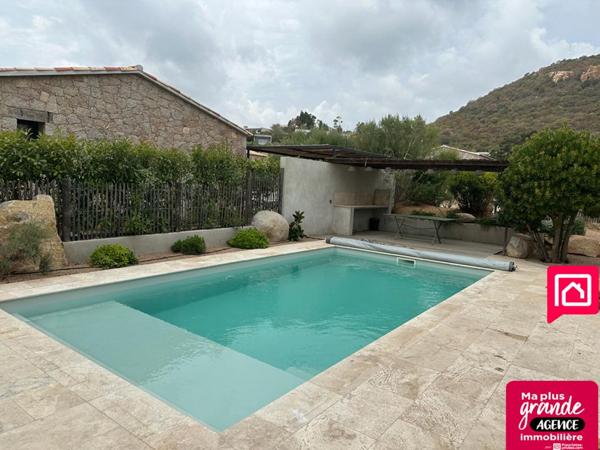 Maison type T3  en pierres sèches avec piscine - Ste Lucie de Porto Vecchio 2A - CORSE DU SUD - FRANCE