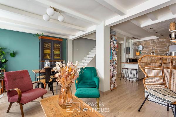 Duplex cosy et pierres apparentes au coeur de Saint-Louis