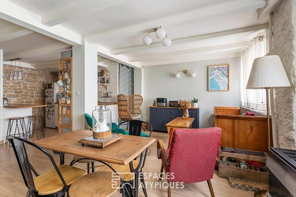 Duplex cosy et pierres apparentes au coeur de Saint-Louis