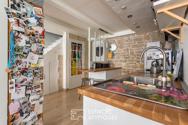 Duplex cosy et pierres apparentes au coeur de Saint-Louis