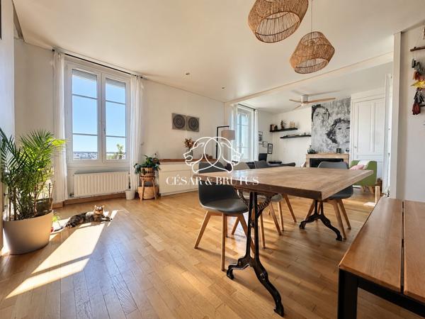 Appartement T5 de 105 m² – Lyon 3, Sans Souci – Duplex en dernier étage avec vue