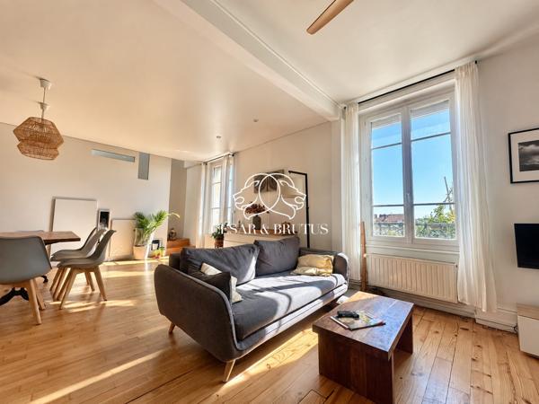 Appartement T5 de 105 m² – Lyon 3, Sans Souci – Duplex en dernier étage avec vue