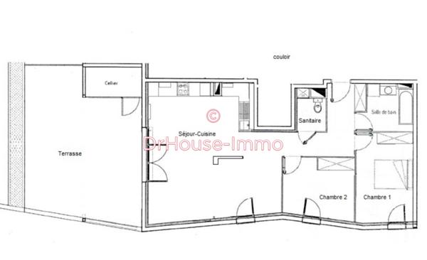 Appartement à vendre 3 pièces de 78 m²