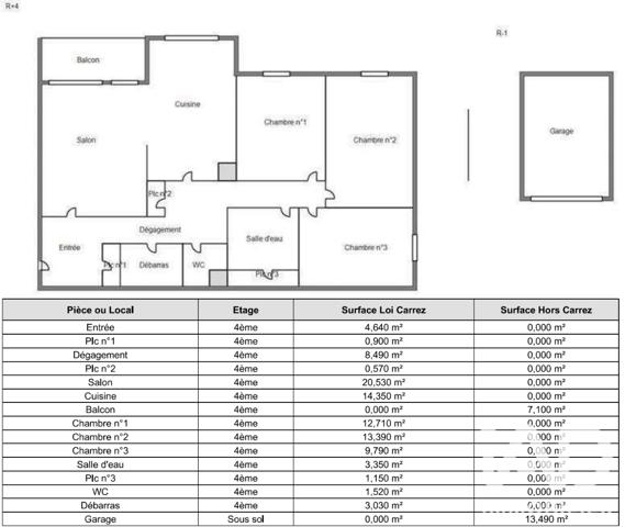 Appartement à vendre 4 pièces 94,42 m² Angers