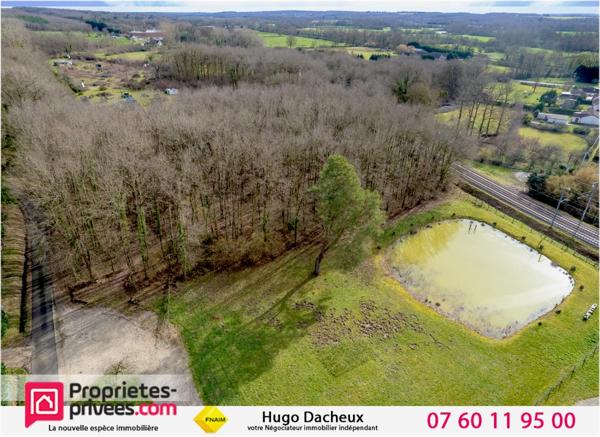 Terrain constructible - Thenioux, avec un étang - 4322 m²  -