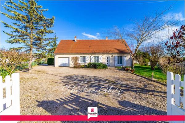 maison de plain-pied avec 2 chambres-garage-beau terrain de 1080 m²