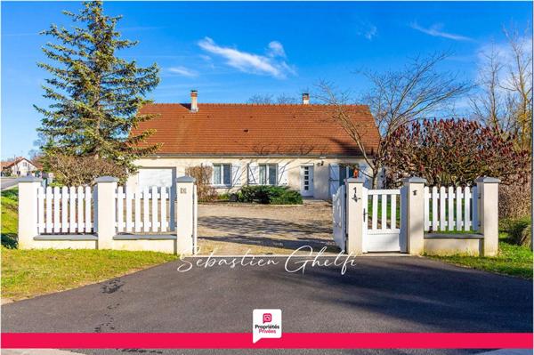 maison de plain-pied avec 2 chambres-garage-beau terrain de 1080 m²