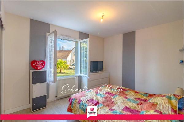 maison de plain-pied avec 2 chambres-garage-beau terrain de 1080 m²