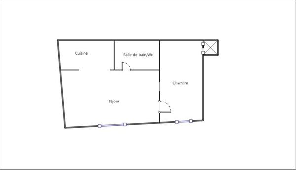 Appartement 2 pièces - 34 m²