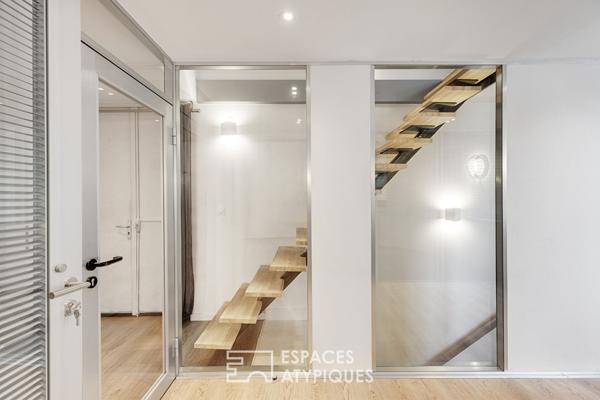 Duplex avec cachet XIXème siècle et intérieur moderne