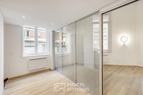 Duplex avec cachet XIXème siècle et intérieur moderne