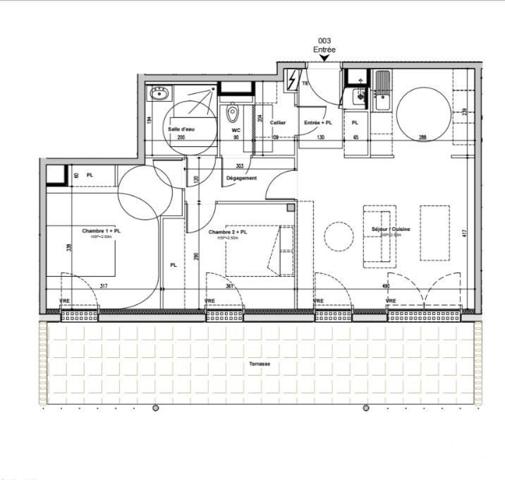 Appartement 3 pièces de 66 m² à Bruz (35170)