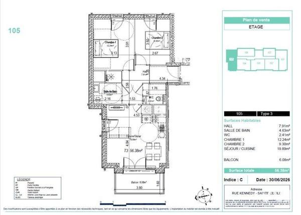 Appartement (neuf) à vendre 2 pièces 45 m² Camiers