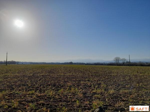 Terrain à bâtir 1480m2 pleine vue Pyrénées