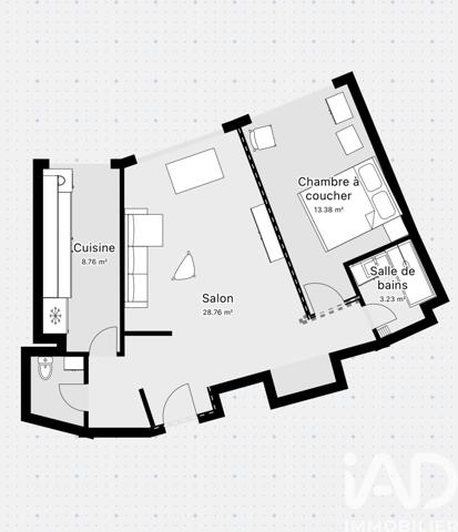 Appartement à vendre 2 pièces 58 m² Mandelieu-la-Napoule