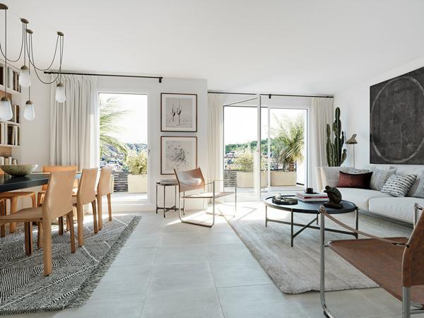 Appartement T2 de 47m² avec terrasse et place privative de stationnement