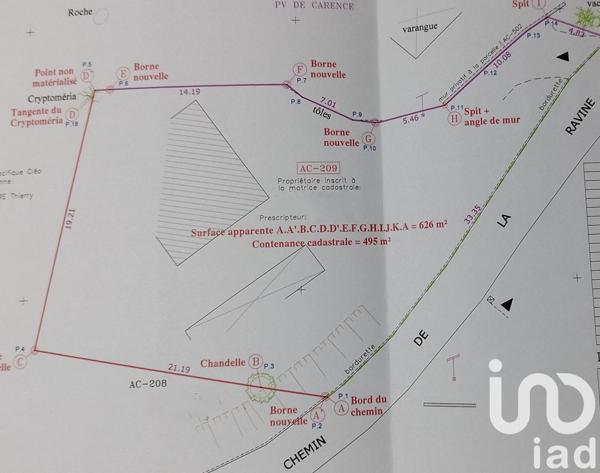 Terrain à vendre 495 m² L'Étang-Salé