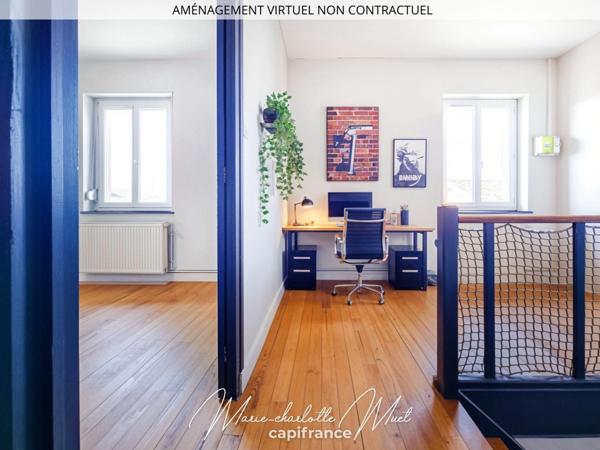 Maison de ville 3 chambres, bureau + garage