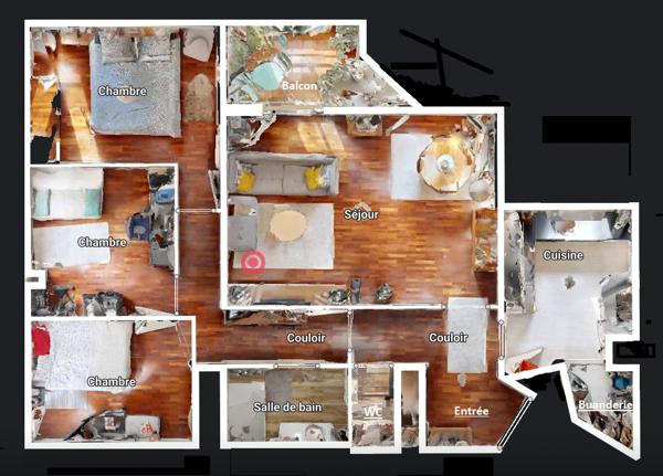 Magnifique 4 pièces 80 m² avec box