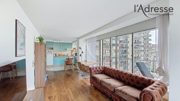 PUTEAUX/CENTRE 2 pièces de 47 m² avec balcon 13m², parking et cave