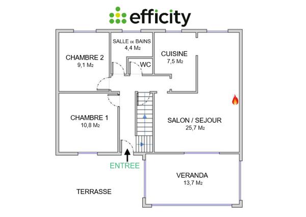 Maison 6 pièces - 114 m²