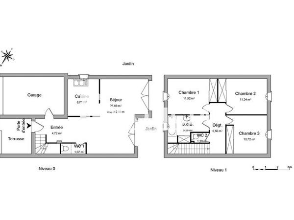 Location Maison 4 pièces 88.02 m² - RUE H. BECQUEREL Beziers 34500
