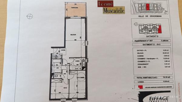 Location appartement Gradignan : 901 € - AJP Immobilier Pessac