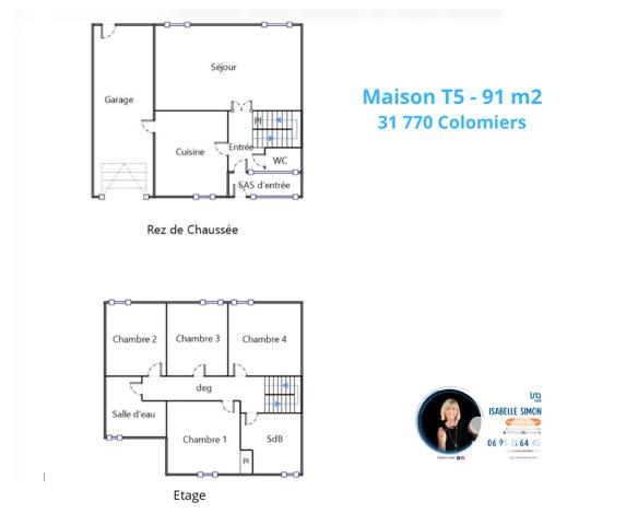 Maison à vendre 5 pièces 91 m² Colomiers