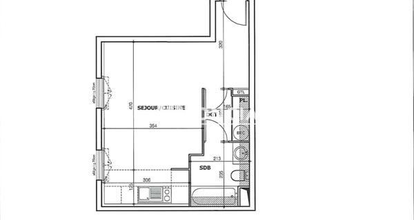 À vendre Studio 32.3 m² - Châtillon 92320