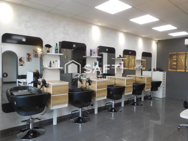 Salon de Coiffure, ARBENT (01), entièrement rénové, 5 Places, 3 bacs de rinçage, belle décoration,