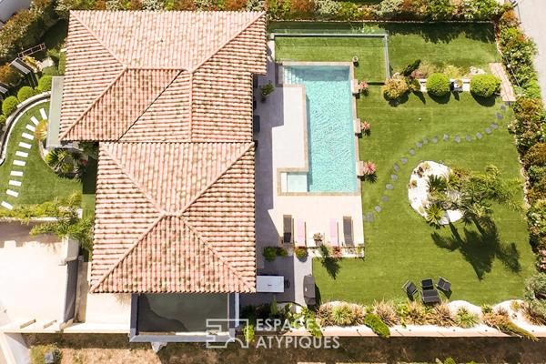 Villa d’architecte raffinée avec vue dominante sur la garrigue
