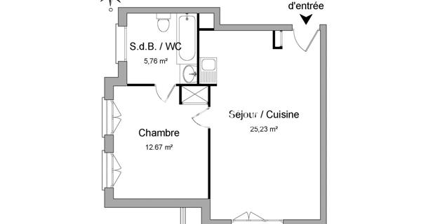 Location Appartement 2 pièces 43.66 m² - Corbeil-essonnes 91100