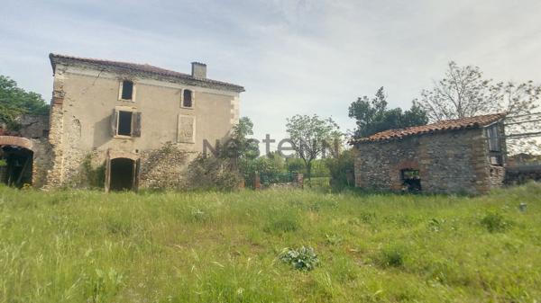 A Vendre ancienne demeure a rénover sur 200m² habitable avec grand jardin environnement campagne secteur Cazères