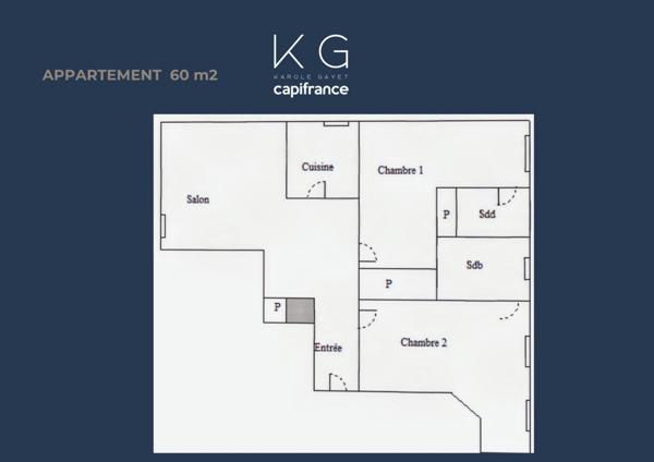 Deauville centre, appartement 3 pièces 60 m² plage et commerces à pied – idéal habitation ou bureaux