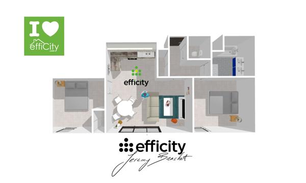 Appartement 3 pièces - 57 m²