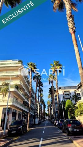 Opportunité rare à Juan-les-Pins – Plages à pied ! Appartement T1 de 28 m² Carrez avec beau balcon de 10 m² et stationnement privatif. À réinventer à votre goût dans une résidence sécurisée, proche mer, commerces et Casino.
