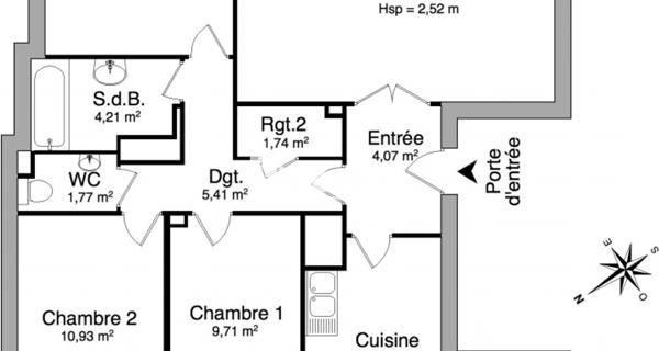Location Appartement 4 pièces 85.45 m² - Clermont-ferrand 63000
